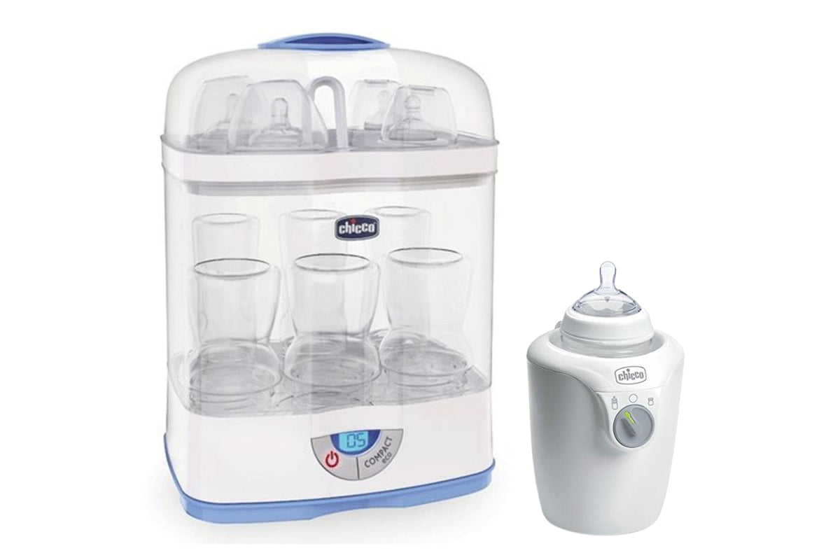 Chicco 3 in 1 Steam Steriliser & Bottle Warmer Package Deal