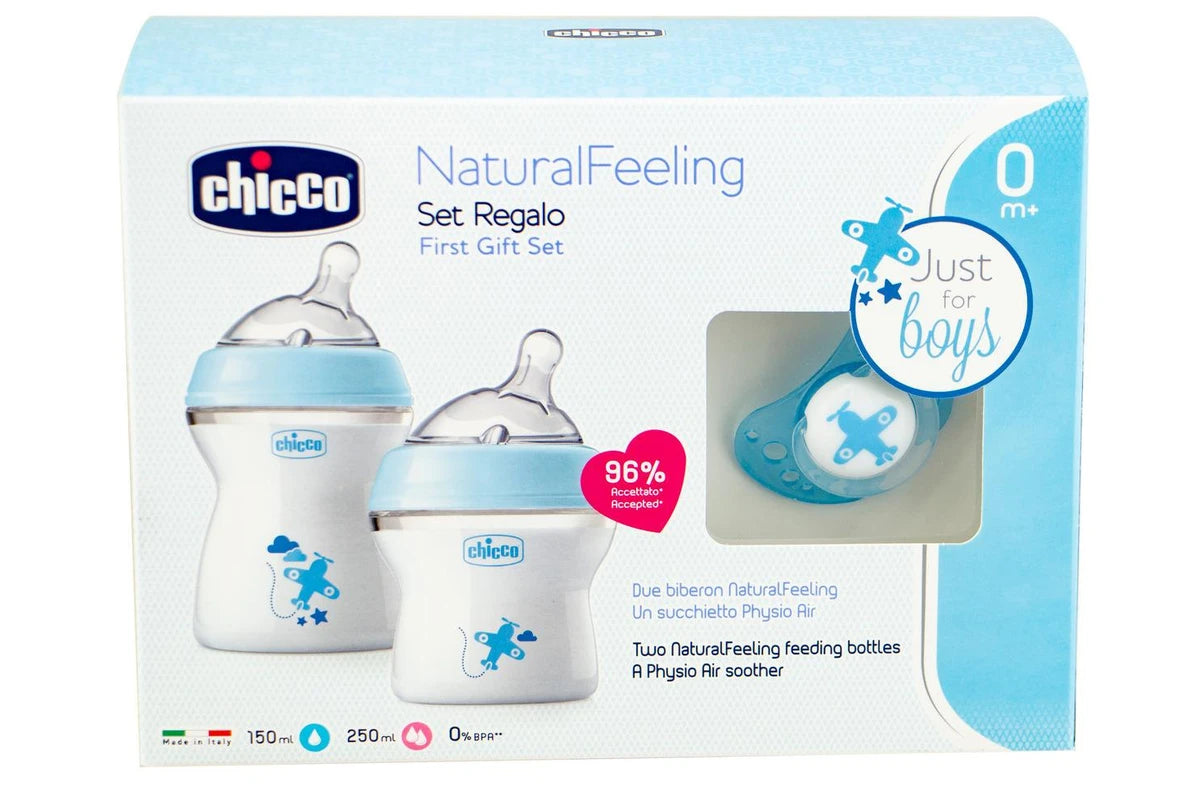 Chicco Natural Feeling Gift Set - Blue