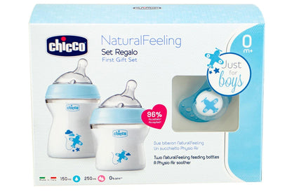 Chicco Natural Feeling Gift Set - Blue