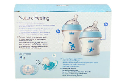 Chicco Natural Feeling Gift Set - Blue
