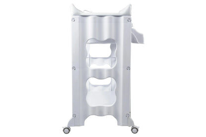 Childcare Montana With Sturdy Steel Frame And Easy Slide-out Bath Feature - White