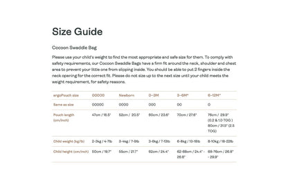 ErgoPouch Cocoon Swaddle Bag TOG 3.5 Baby Infant MULTIPLE SIZES - Breathable Willow