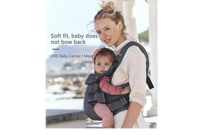 Ergonomic Baby Carrier Backpack Breathable Support Harmony Silver Gray
