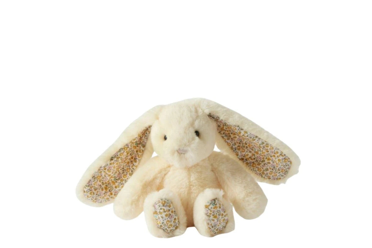 Floral Bunny Rattle Small - Jiggle & Giggle - 4 COLOURS