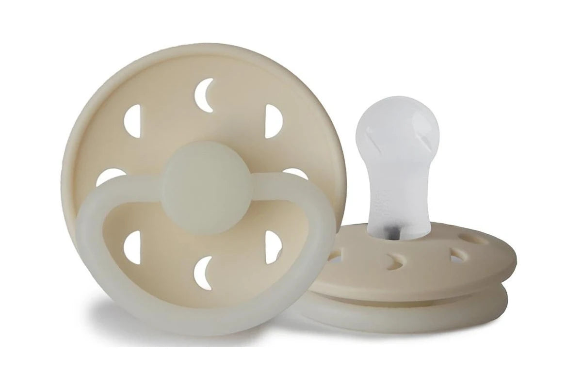 Frigg Baby's First Pacifier 4 Pack - Moonlight Sailing Cream (0-6 months)