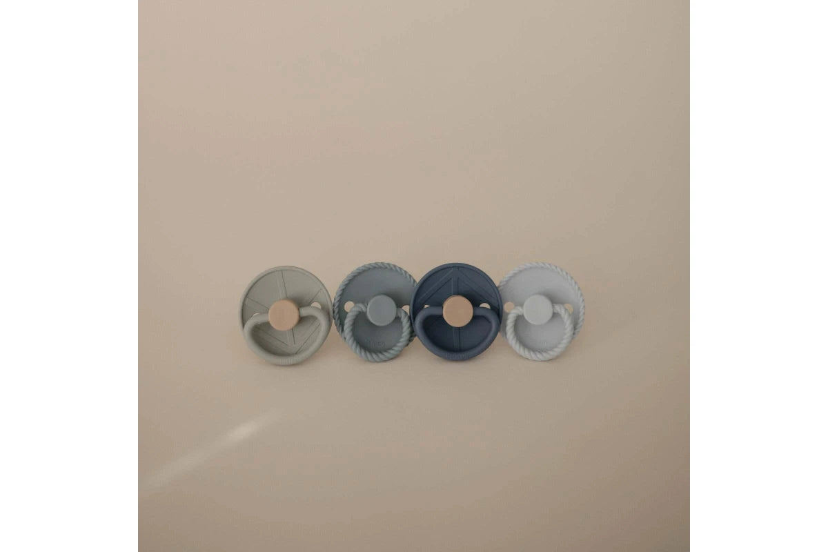 Frigg Latex Pacifiers 4 Pack - Skyline Serenity (0-6 months)