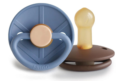 Frigg Little Viking Natural Rubber Latex Pacifier 2 Pack - Harald/Bjorn (6-18 months)