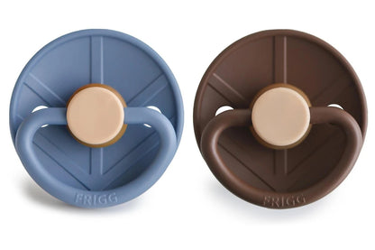 Frigg Little Viking Natural Rubber Latex Pacifier 2 Pack - Harald/Bjorn (6-18 months)