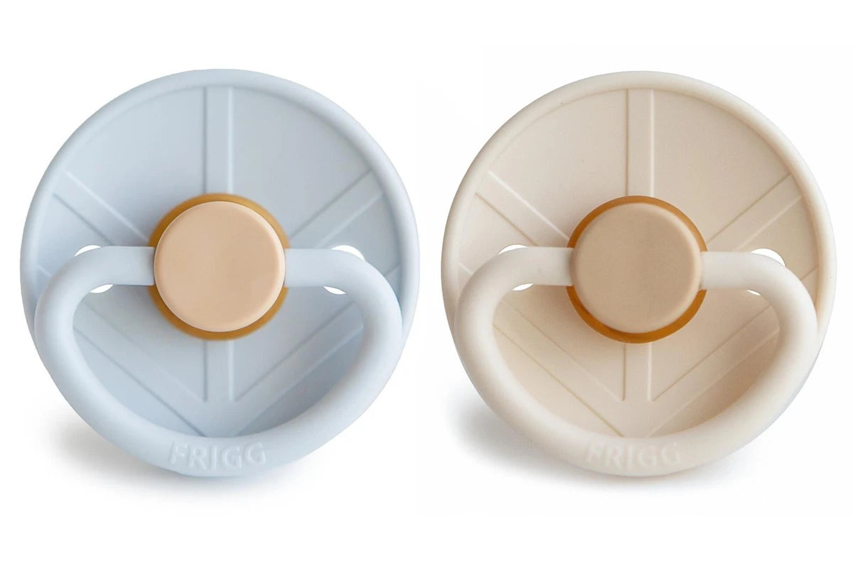 Frigg Little Viking Natural Rubber Latex Pacifier 2 Pack - Knud/Sigrid (6-18 months)