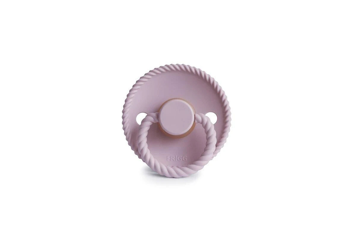 Frigg Rope Silicone Pacifier 2 Pack - Soft Lilac (6-18 months)