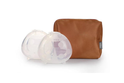 Haakaa Ladybug Silicone Breast Milk Collector - 2 Collectors with Caramel Storage Bag (150ml)