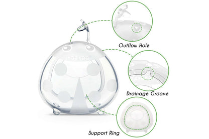 Haakaa Ladybug Silicone Breast Milk Collector - 2 Collectors with Caramel Storage Bag (150ml)