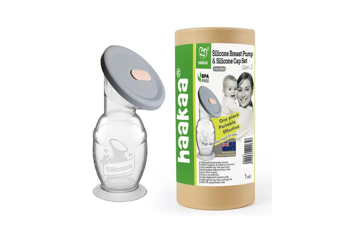 Haakaa Gen. 2 Silicone Breast Pump With Suction Base & Silicone Cap 1 Each