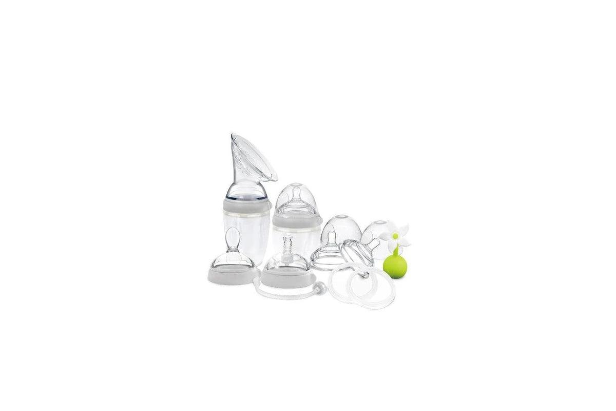 Haakaa Generation 3 Silicone Pump and Bottle Premium Pack-Grey
