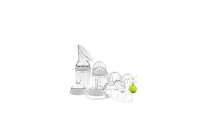 Haakaa Generation 3 Silicone Pump and Bottle Premium Pack-Grey