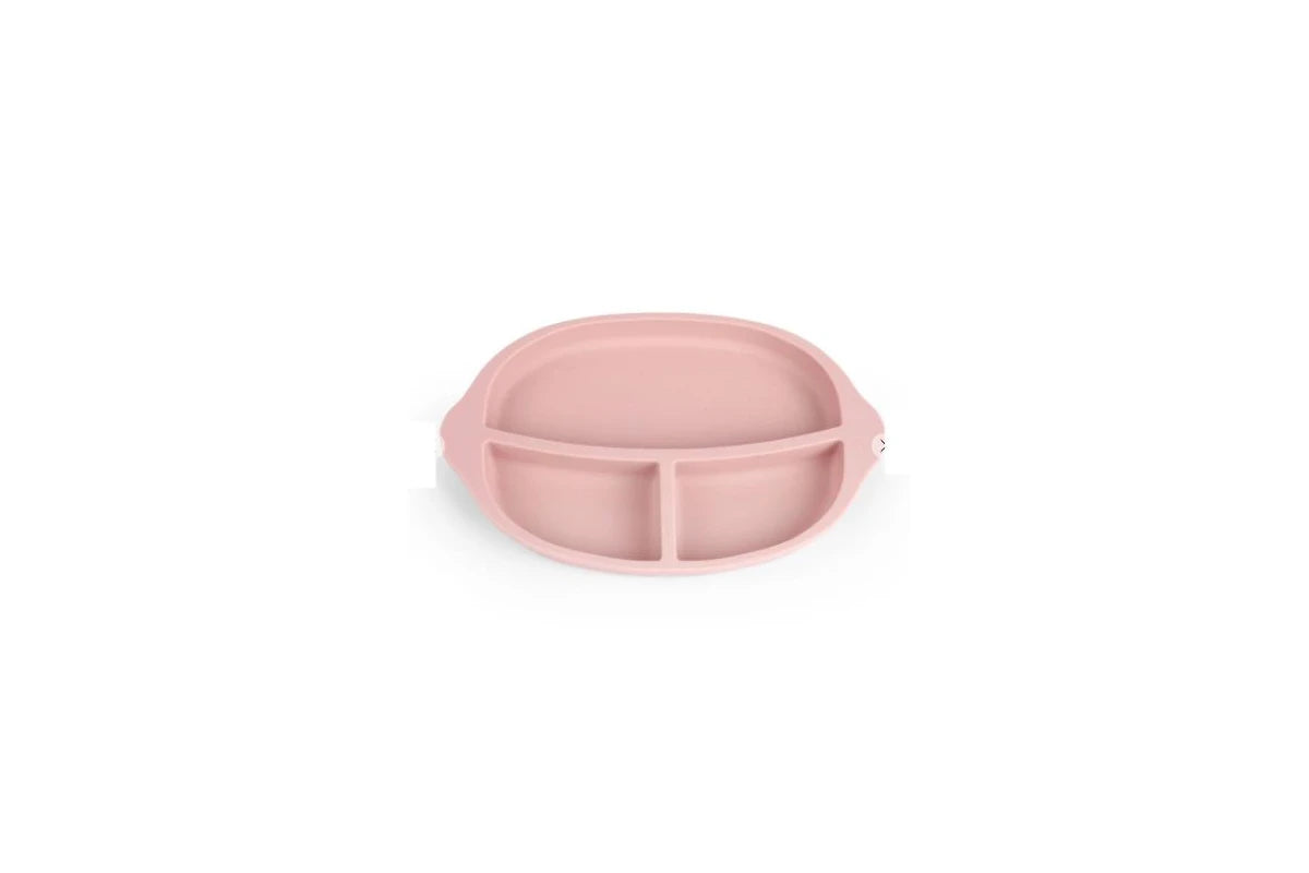 Haakaa Silicone Divided Plate - Blush, Rust, Suva Grey