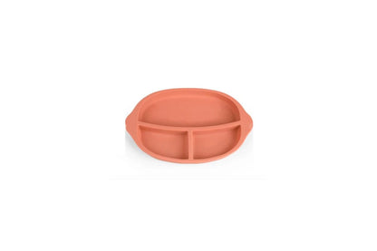 Haakaa Silicone Divided Plate - Blush, Rust, Suva Grey