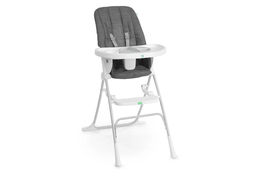 Ingenuity Sun Valley Compact Folding Baby Infant High Chair Seat Grey 6m+