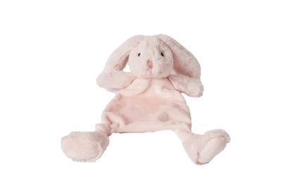 Jiggle & Giggle 33cm Bunny Comforter Teething Blanket Plush Toy Baby 0m+ Pink