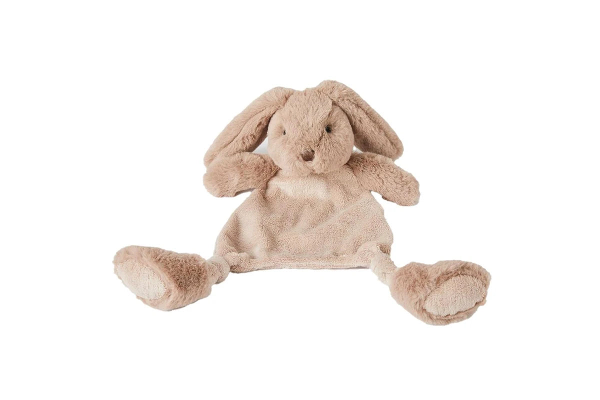 Jiggle & Giggle 33cm Bunny Comforter Teething Blanket Plush Toy Baby 0m+ Taupe