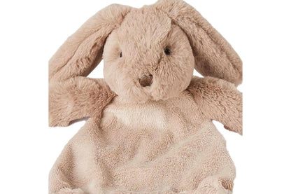 Jiggle & Giggle 33cm Bunny Comforter Teething Blanket Plush Toy Baby 0m+ Taupe