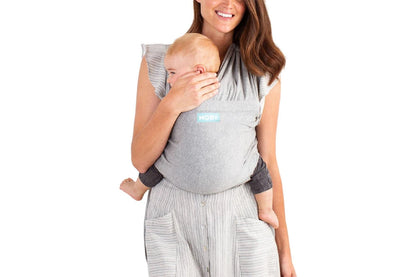 Moby Fit One Size Baby Newborn/Toddler Carrier Up to 13.6kg Grey
