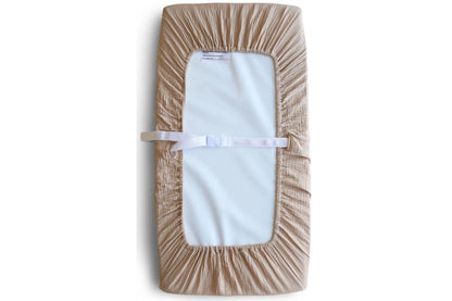 Mushie Changing Pad Cover - Pale Taupe