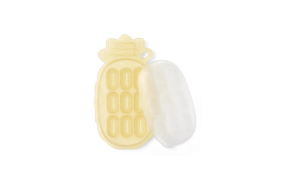 Haakaa Pineapple Silicone Nibble Tray - Blush, Peagreen, Banana (with Label Slot)