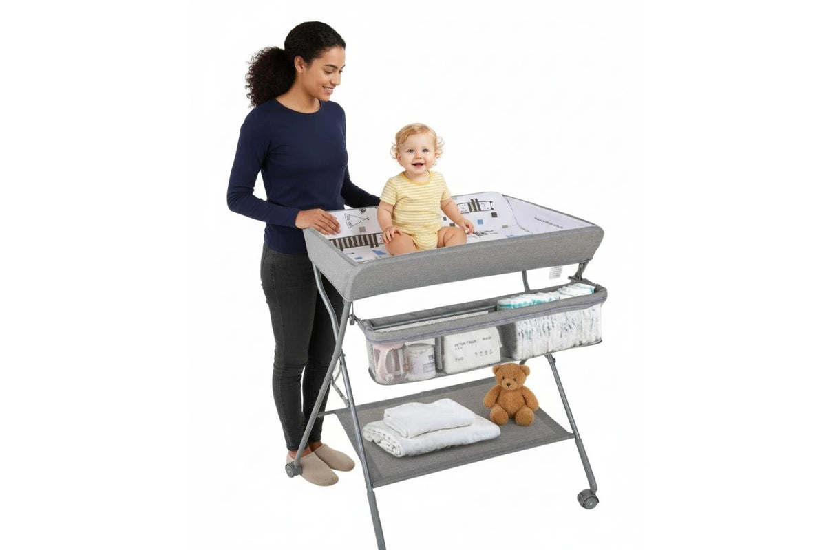 Toddly FlexiStation Baby Changing Table Adjustable & Foldable for Maximum Comfort