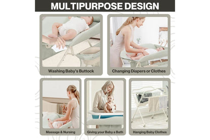 Toddly FlexiStation Baby Changing Table Adjustable & Foldable for Maximum Comfort