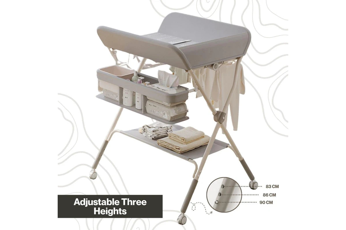 Toddly FlexiStation Baby Changing Table Adjustable & Foldable for Maximum Comfort