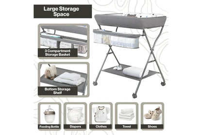 Toddly FlexiStation Baby Changing Table Adjustable & Foldable for Maximum Comfort