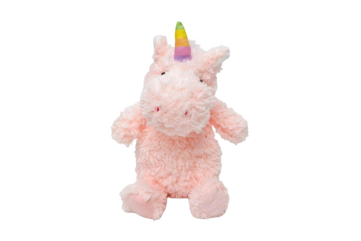 Urban Brand Curly Unicorn Baby/Toddler Soft Animal Cuddle Toy 18cm Pink Red