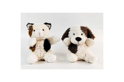 Urban Curly Dog 18cm Soft Toy Kids Children Animal Fun Play Plush White & Brown