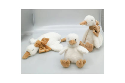 Urban Duckling Stuffed Animal Plush Baby Soft Toy 20cm Beige/White