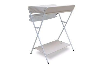 Valco Baby Change Table Folding Compact With Removable Mat Safety Harness Ivory