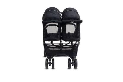 Valco Baby Snap Ultra Duo Foldable Pram Adjustable Seat Newborn Twin Coal Black