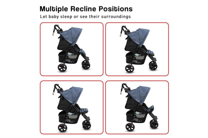 Veebee 3-Wheel Navigator Stroller - Glacier