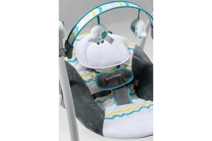 Love N Care Baby Musical Swing - Compact / Foldable with Toys & Sounds (Max 11 kg) Green