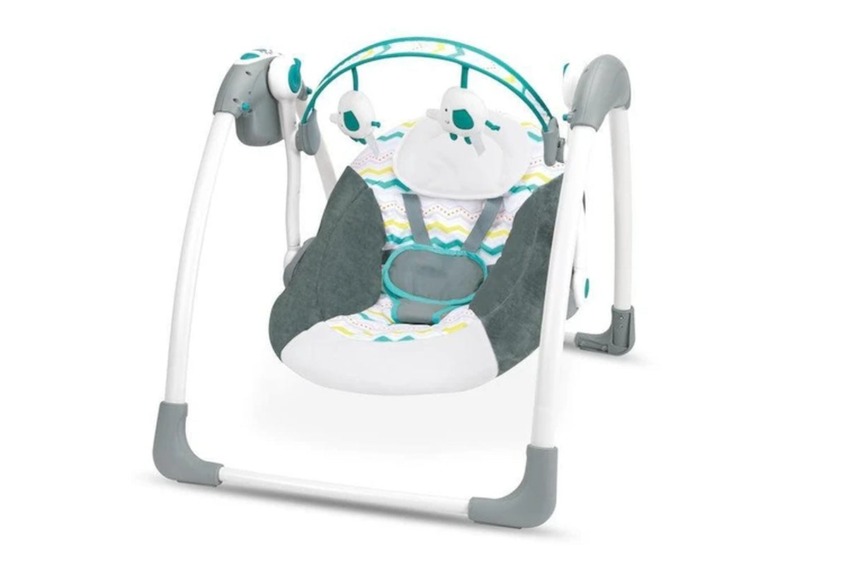 Love N Care Baby Musical Swing - Compact / Foldable with Toys & Sounds (Max 11 kg) Green